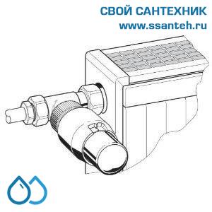 10448 Honeywell T4221 Термоголовка,  M30 x 1.5, 11,5 мм, хром/хром,
