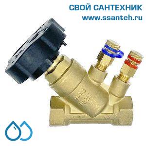 23635 SBV20DA Клапан запорно-балансировочный ручной, ВР, DN20, PN25, Kvs 6,2, с изм.нип. тип NB